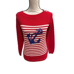 Women’s Talbots Nautical Sweater. Size Medium Petite